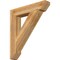 Ekena Millwork Traditional Slat Rough Sawn Bracket, Western Red Cedar, 6"W x 34"D x 38"H BKT06X34X38TRA06RWR - alternate 1